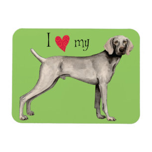 I Kärlek my Weimaraner Magnet