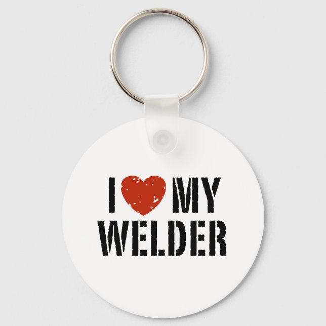 I Kärlek My Welder Nyckelring (Framsida)