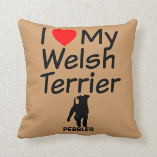 I Kärlek My Welsh Terrier Hund Kudde