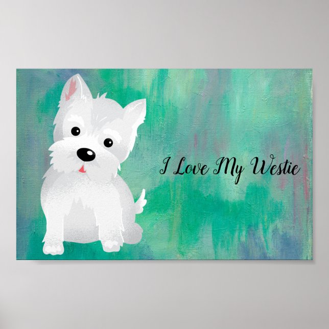 I kärlek My Westie Poster (Framsidan)