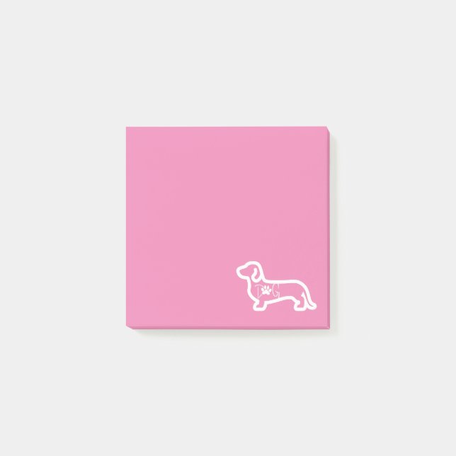 I Kärlek My Wiener Post-it Block (Framsida)