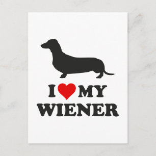 I Kärlek My Wiener Vykort