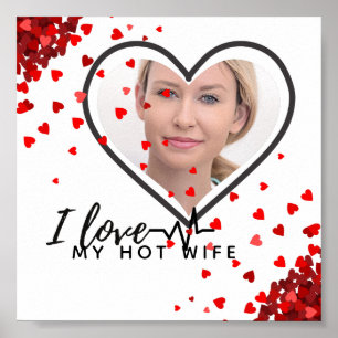 I Kärlek My WIFE - Best kompis Personlig PHOTO Poster