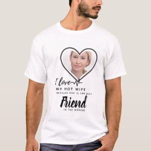 I Kärlek My WIFE - Best kompis Personlig PHOTO T Shirt