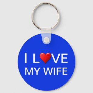I KÄRLEK MY WIFE NYCKELRING