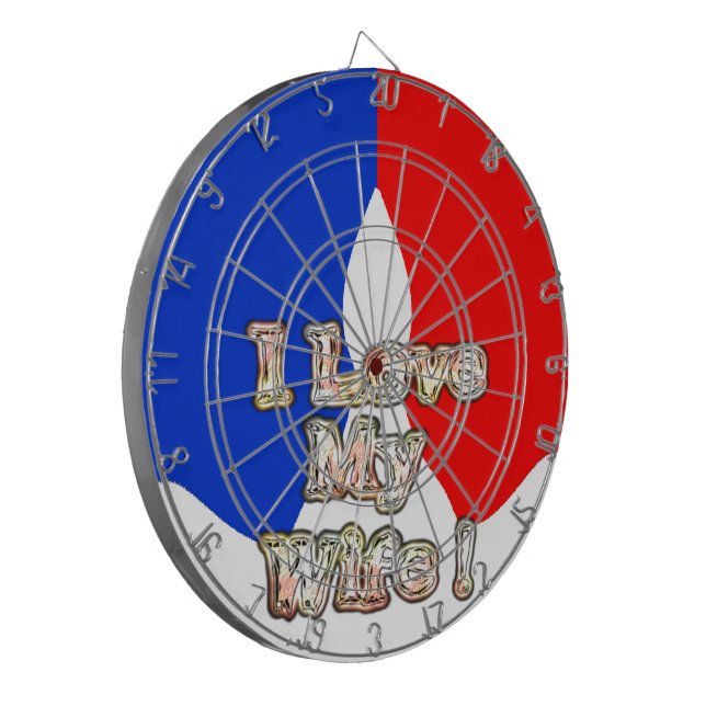 "I Kärlek My Wife"-utskrift Piltavla (Vänstra Framsidan)