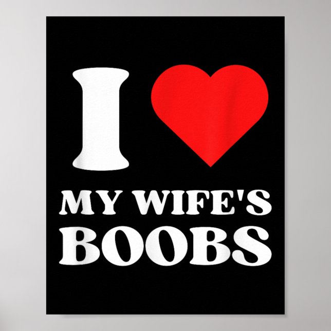I Kärlek My Wifes S Y2k Aesthetic Red Heart Poster (Framsidan)