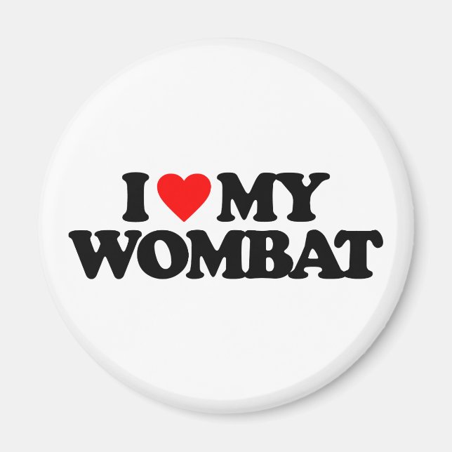 I KÄRLEK MY WOMBAT MAGNET (Framsidan)