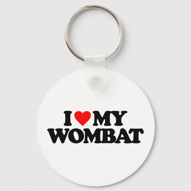 I KÄRLEK MY WOMBAT NYCKELRING (Framsida)
