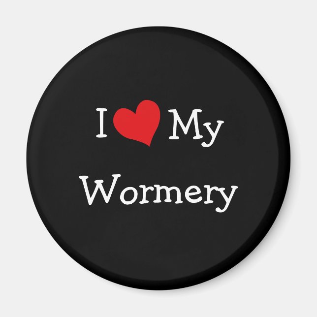 I Kärlek My Wormery Magnet (Framsidan)