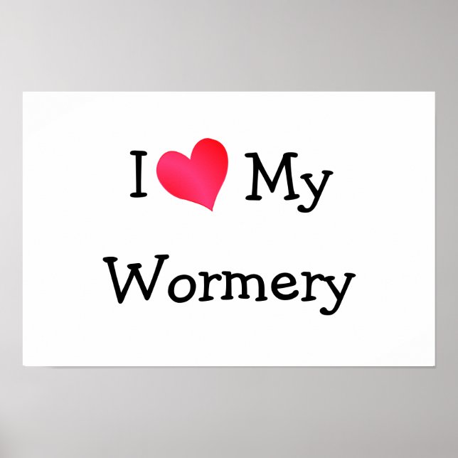 I Kärlek My Wormery Poster (Framsidan)