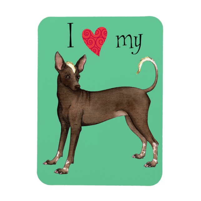 I Kärlek my Xolo Magnet (Vertikal)