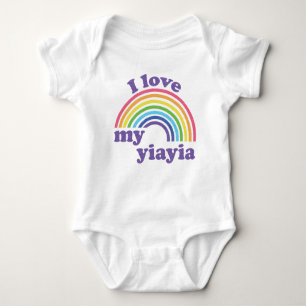 I Kärlek My Yiayia - Cute Rainbow T Shirt