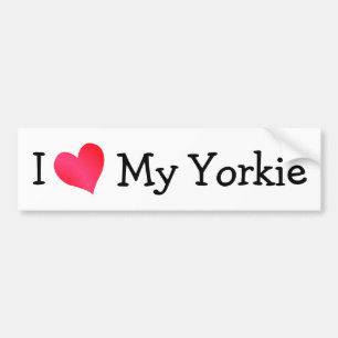 I Kärlek My Yorkie Bildekal