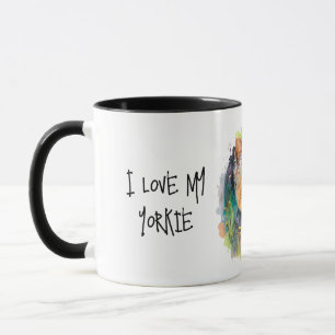 I kärlek my Yorkie Mugg- för Mamma Mugg
