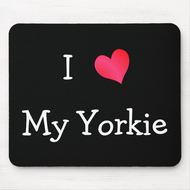 I Kärlek My Yorkie Musmatta (Framsidan)