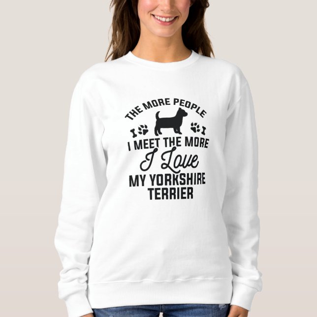 I Kärlek My Yorkshire Terrier T Shirt (Framsida)