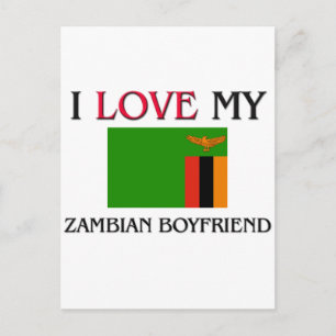 I Kärlek My Zambian Boykompis Vykort