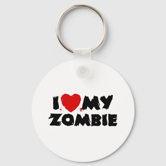 I Kärlek My Zombie Nyckelring (Framsida)