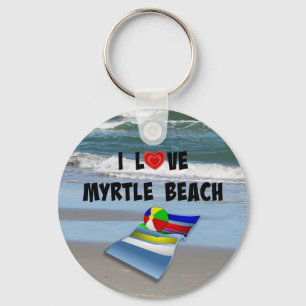 I Kärlek Myrtle Beach Nyckelring