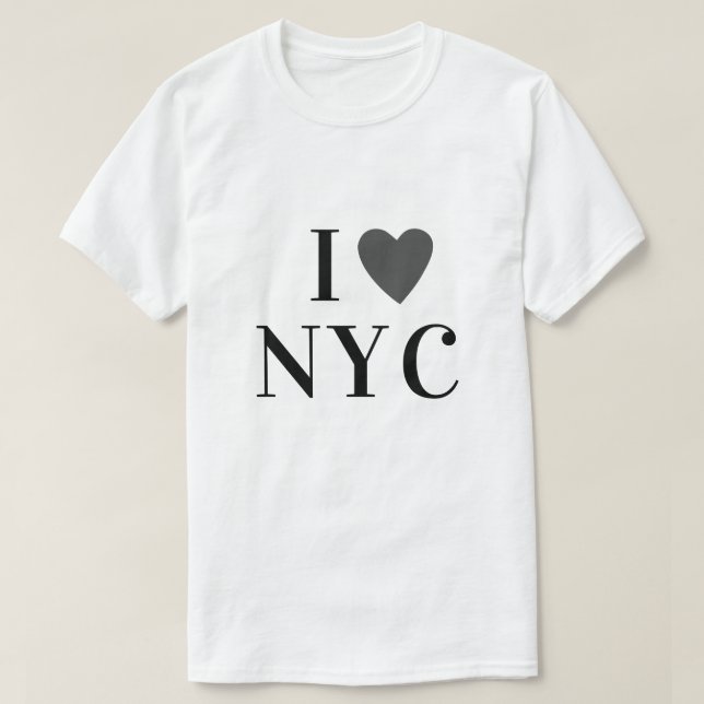 I KÄRLEK N Y C | anpassningsbar av hjärta NYC New  T Shirt (Design framsida)