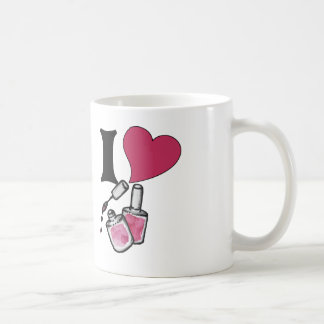 I kärlek nagel polack kaffemugg