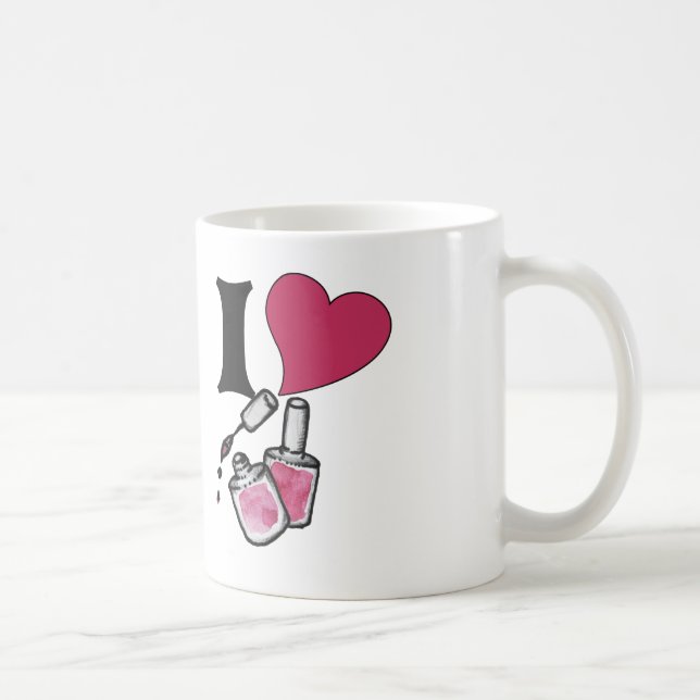 I kärlek nagel polack kaffemugg (Höger)
