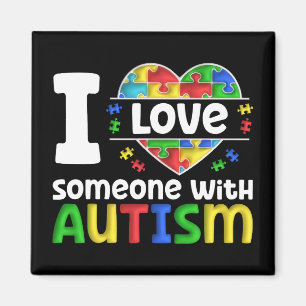 I Kärlek någon med autism, gåva från autism och me Magnet
