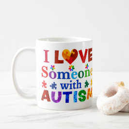 I Kärlek någon med AUTISM Kaffemugg