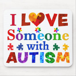 I Kärlek någon med AUTISM Musmatta