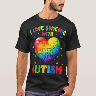 i kärlek någon med autism t shirt