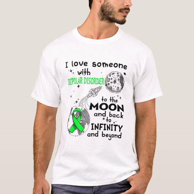 I kärlek någon med bipolär sjukdomskänsla t shirt (Framsida)