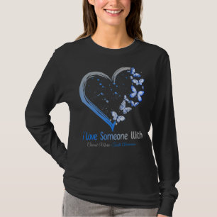 I Kärlek någon med CMT-medvetenhet Grått och blått T Shirt