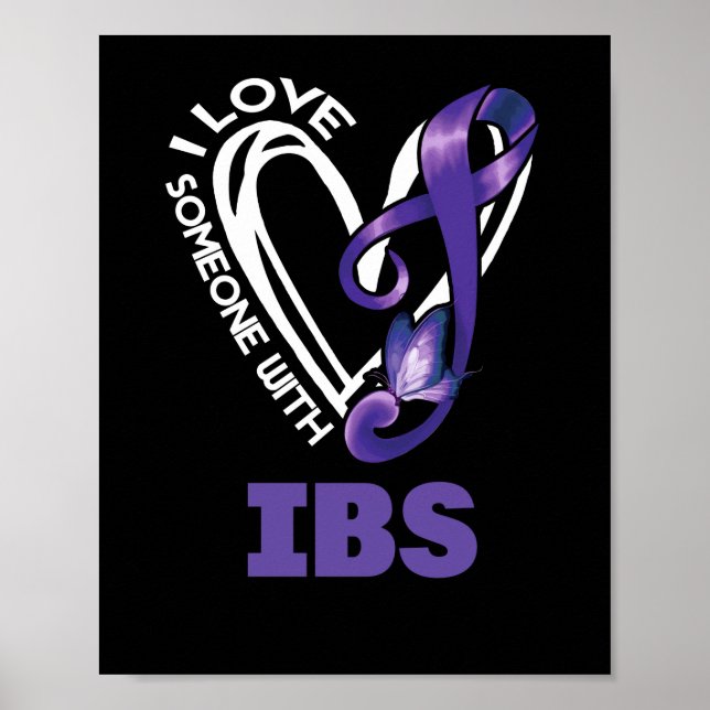 I Kärlek någon med IBS Irritable Bowel Syndrome Poster (Framsidan)