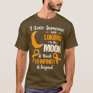 I kärlek någon med Leukemia Awareness orange Ribb T Shirt