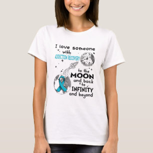 I kärlek någon med medvetenhet om återställnin t shirt