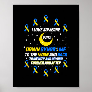 I Kärlek någon med nedsyndrom T21 Poster