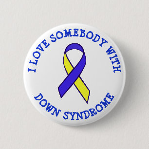 I Kärlek, någon med nere syndrom-knapp Knapp