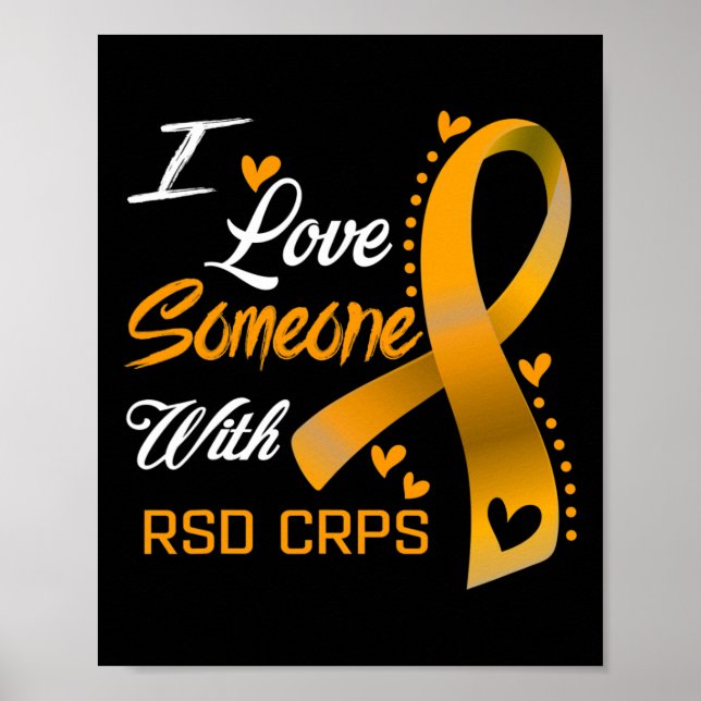 I Kärlek någon med RSD Crps Awareness 1 Poster (Framsidan)