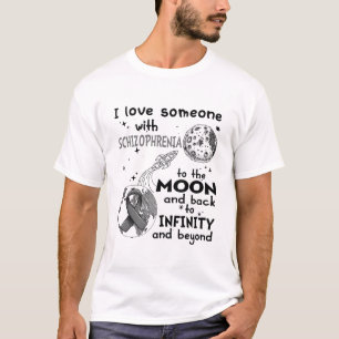 I kärlek någon med schizofreni-medvetenhet t shirt