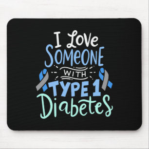 I Kärlek någon med typ 1-diabetes 2 Musmatta