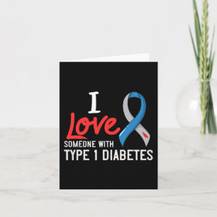I Kärlek någon med typ 1-diabetes med diabetes Kort
