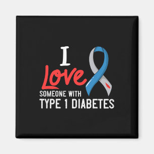 I Kärlek någon med typ 1-diabetes med diabetes Magnet
