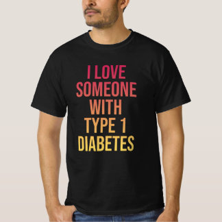 I Kärlek någon med typ 1-diabetes T Shirt