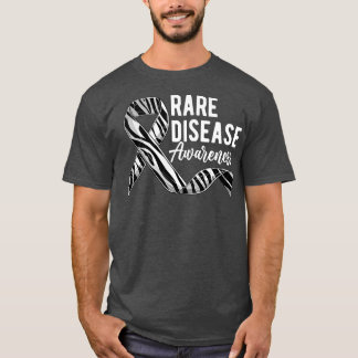 I Kärlek någon Sällsynt Zebra Ribbon Sällsynt Dise T Shirt