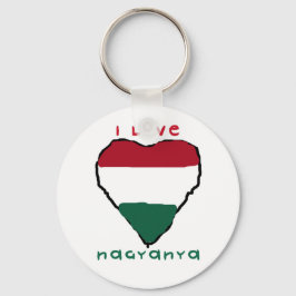 I Kärlek Nagyanya Keychain Nyckelring