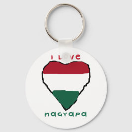I Kärlek Nagyapa Keychain Nyckelring