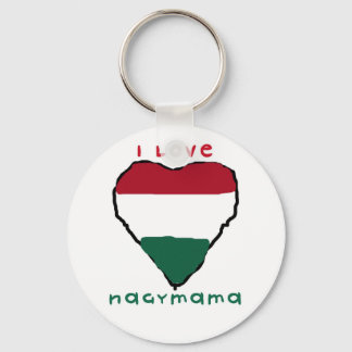I Kärlek Nagymama Keychain Nyckelring
