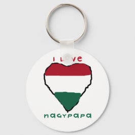 I Kärlek Nagypapa Keychain Nyckelring