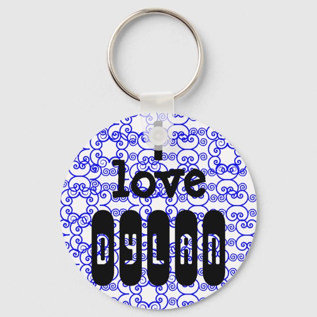 I kärlek *namn-nyckelkedja nyckelring (Framsida)